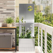 Schermo per privacy in giardino Argento 50 x 32 x 150 cm 876474