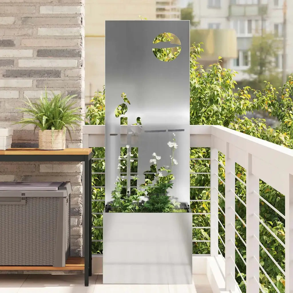 Schermo per privacy in giardino Argento 50 x 32 x 150 cm 876474