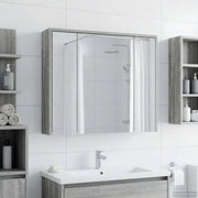 Mobiletto per specchio da bagno Grigio Sonoma 889172