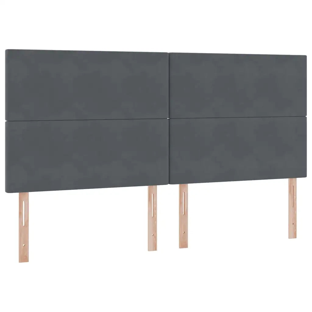 Letto con contenitore e materasso Grigio scuro 200 x 200 cm 3371992