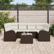 Set Divano da Giardino Marrone 55 x 55 x 37 cm polyrattan 3345938