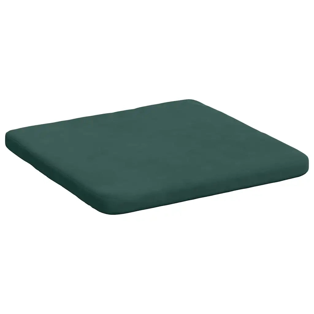 Cuscini per Seduta 4 pz | Cuscini per sedie Verde Scuro 40 x 40 x 3 cm Velluto