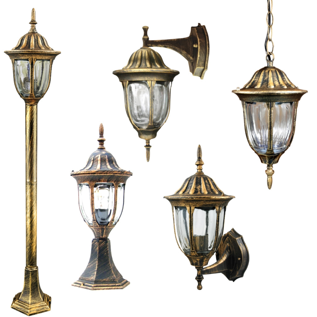 Lampada da esterno bassa FLORENCIA patina E27 Polux