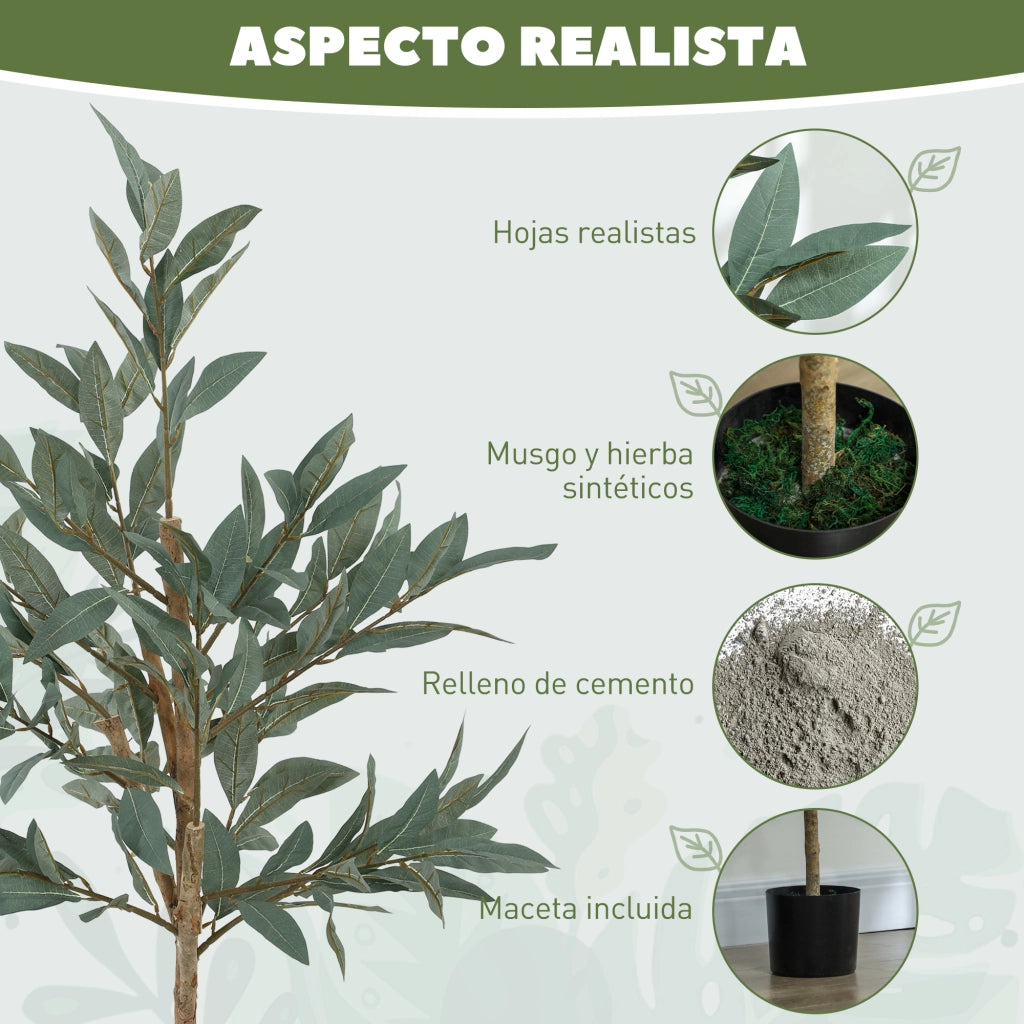 Albero Artificiale di Alloro ¨C zephmum ¨C Verde 120 cm