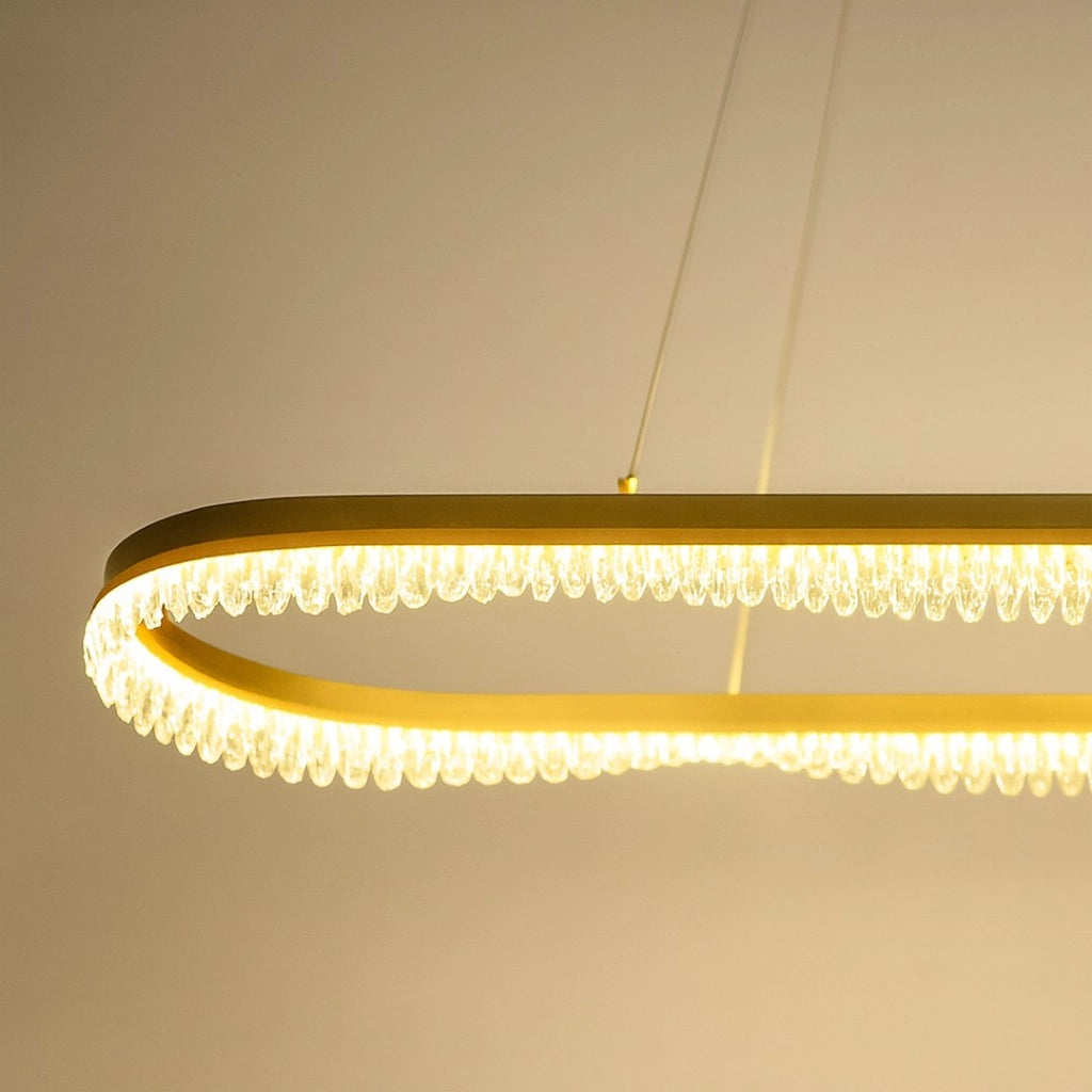 Lampada sospesa PRECIOSA oro LED 45W 4000K Milagro