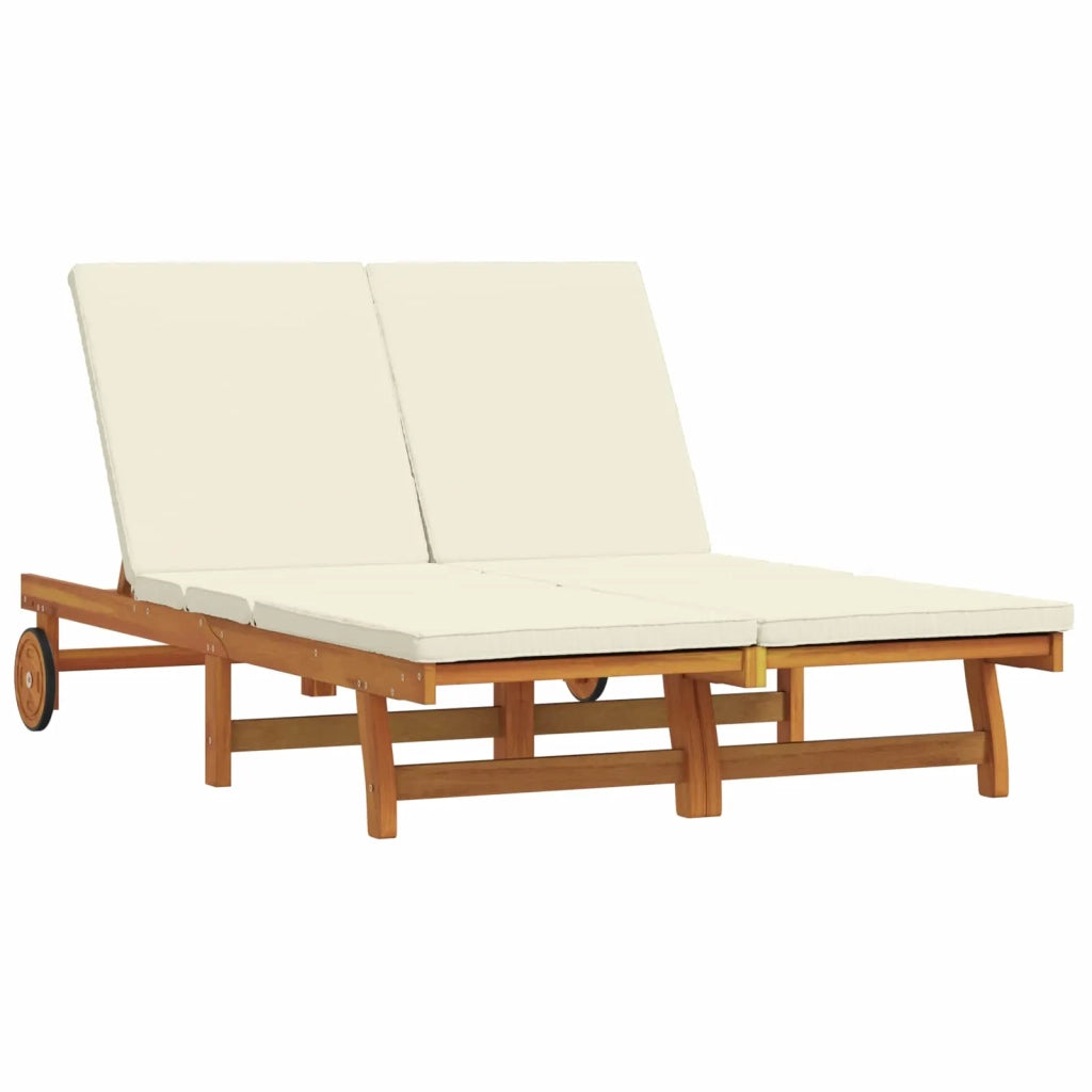 Lettino da sole Marrone 125 x 200 x 84 cm 3325188