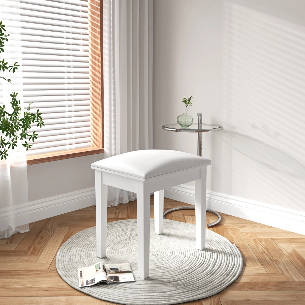 Sgabello trucco imbottito - Zephmum- Spugna elastica alta