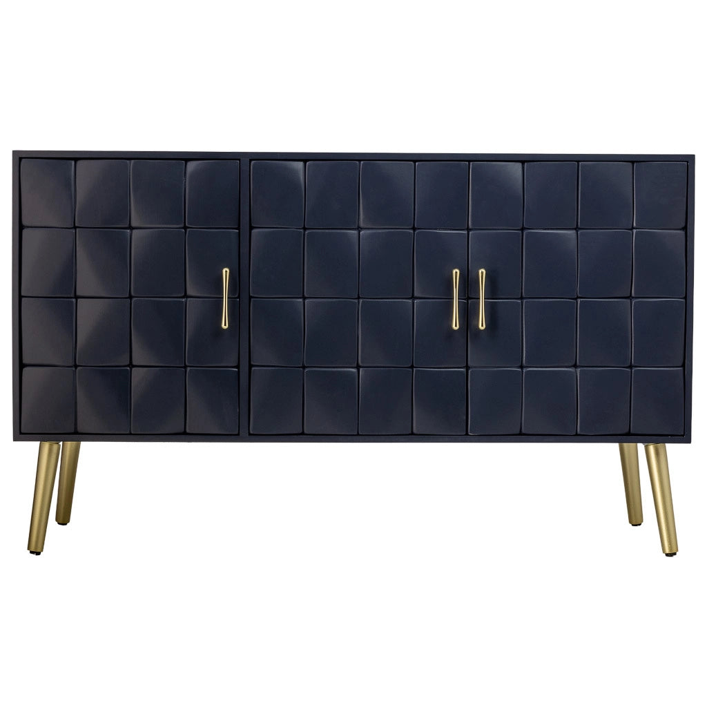 Credenza in legno nero 120x41.5x71h cm
