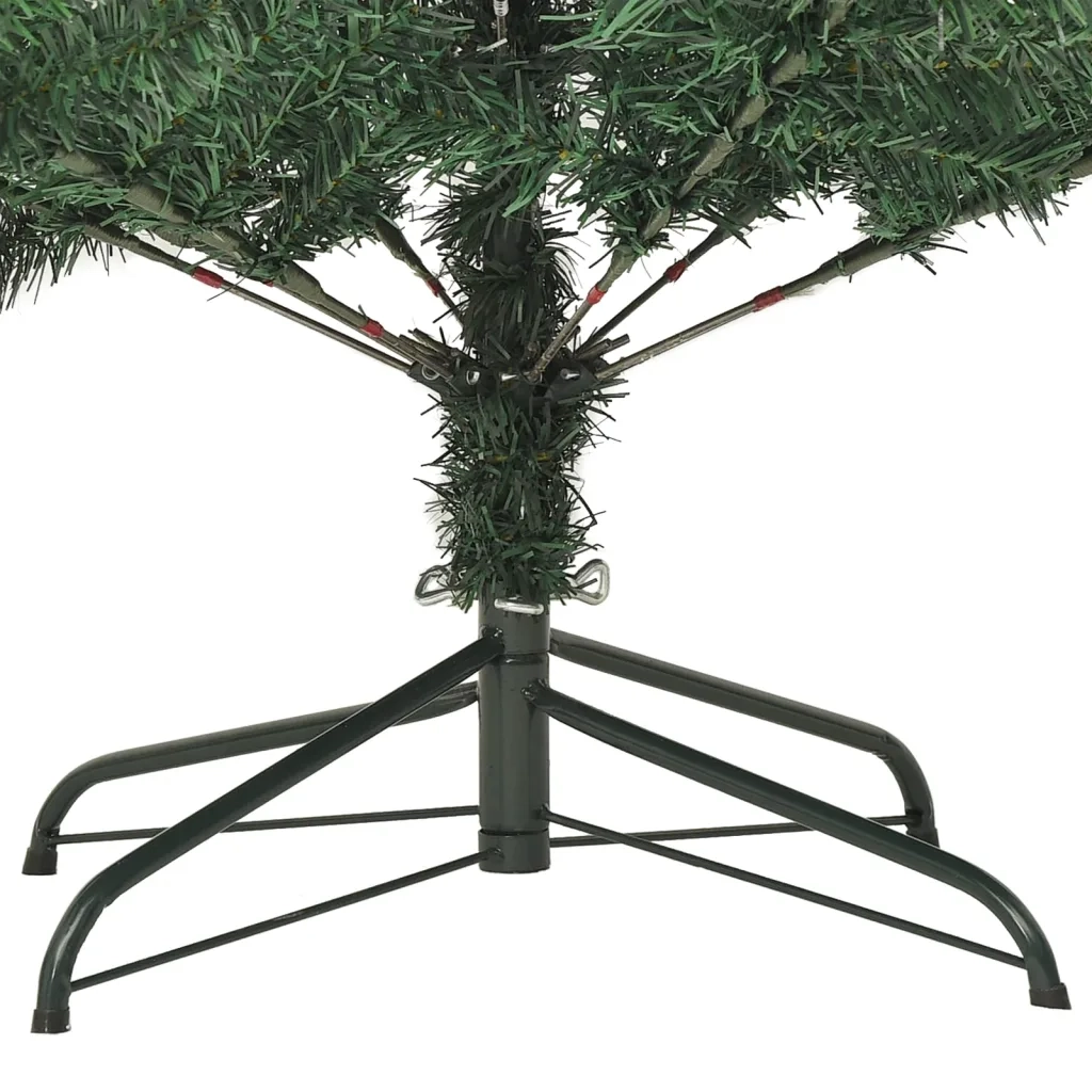 Albero di Natale Artificiale-Albero Natalizio con Base 210 cm PVC