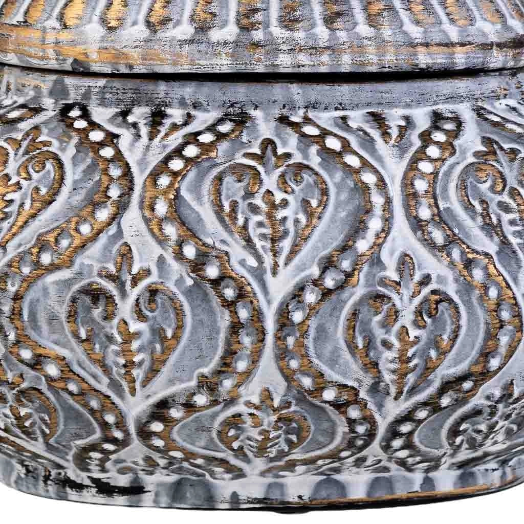 Vaso in ceramica blu, 26,5x19x28h cm