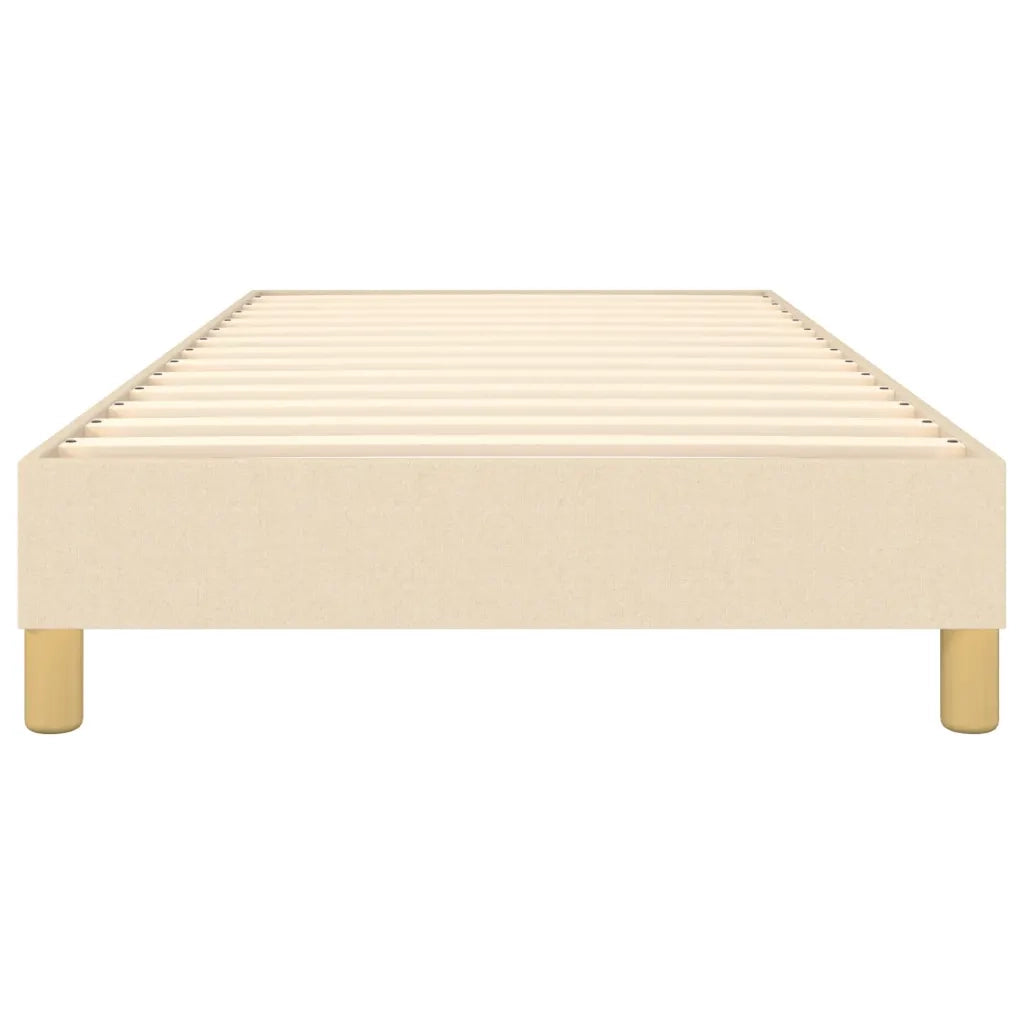 Struttura Letto a Rete a Molle Crema 90x200 cm in Tessuto 3120587