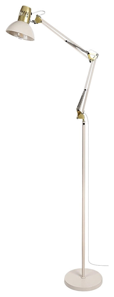 Lampada da terra regolabile E27 40W crema/oro Rabalux