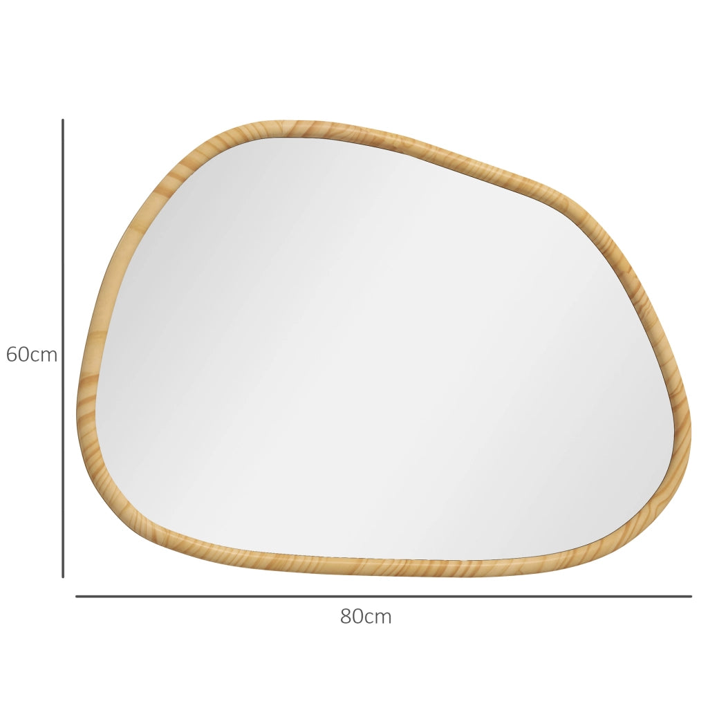 Specchio ¨C zephmum ¨C Legno Naturale 80x60x2,1