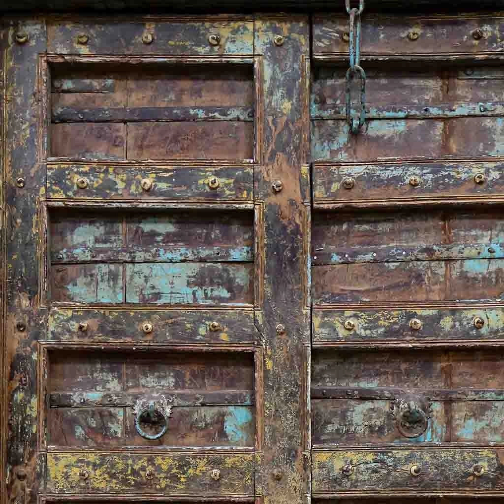 Porta in legno marrone 164x34x220h cm