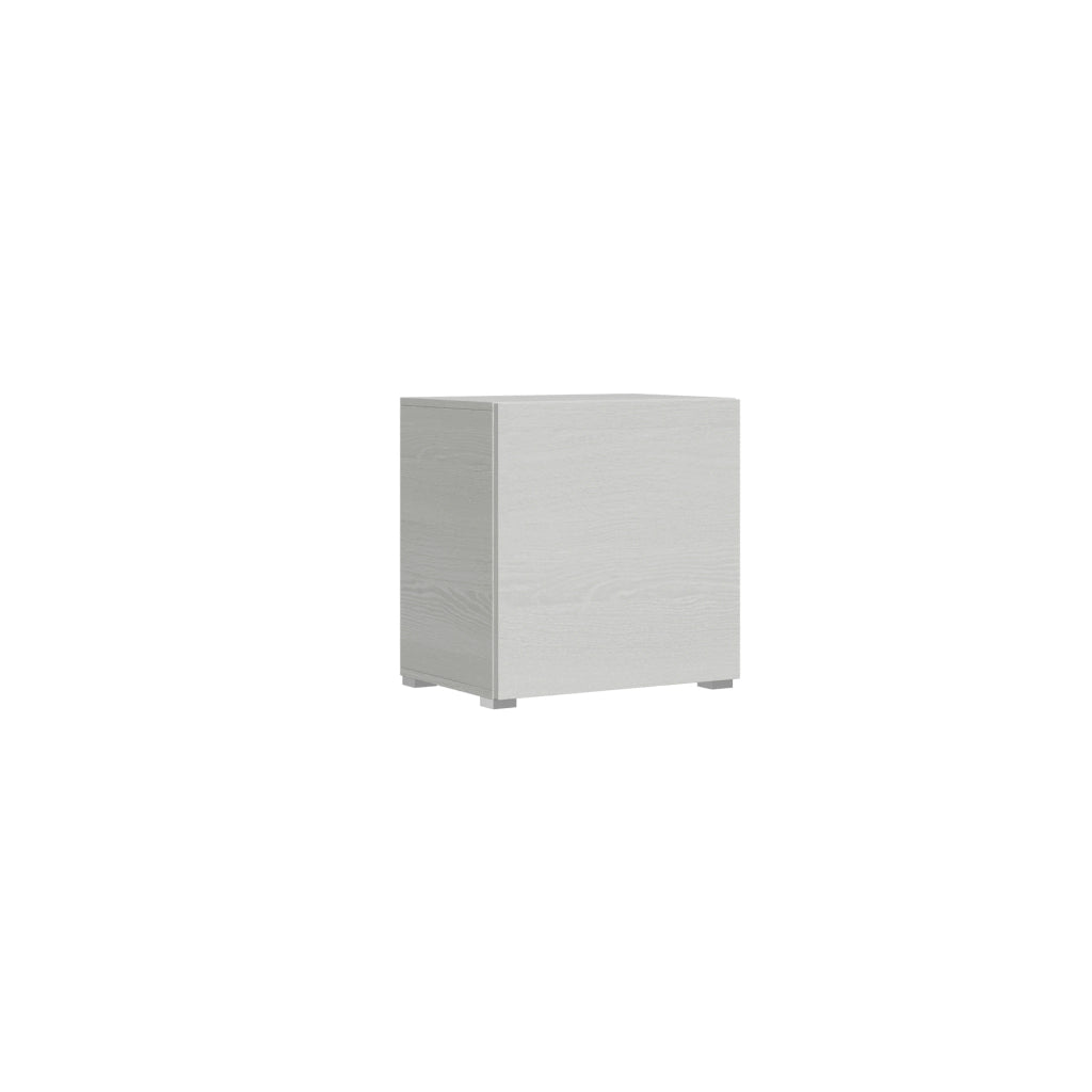 Base a terra L.60 H.60 P.39,2 con piedini sx-dx Bianco Frassino