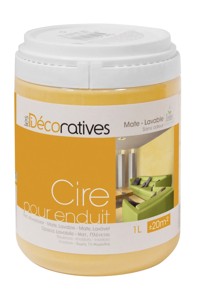 CERA DECORATIVA DA 1 LITRO COLORE CARAMELLO