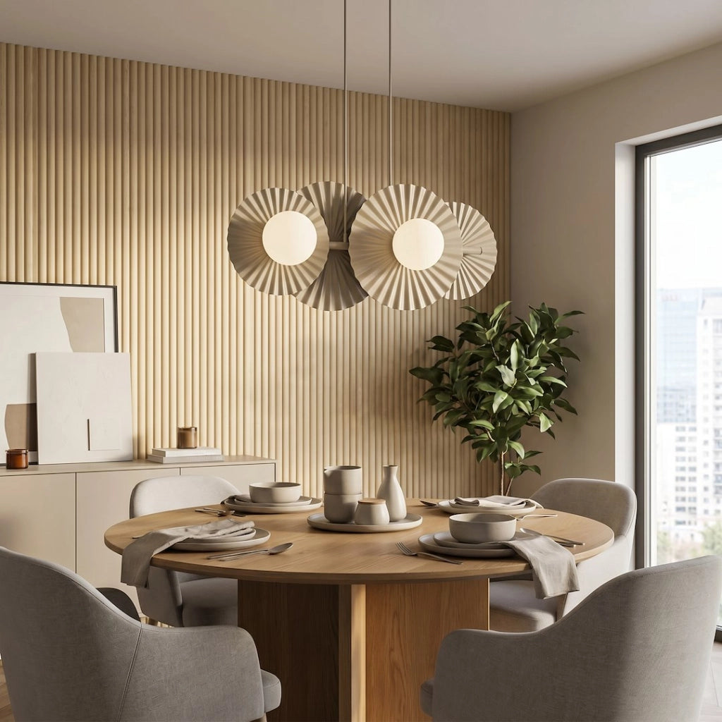 Lampada a sospensione modulare UMBRA beige 4xG9 Emibig