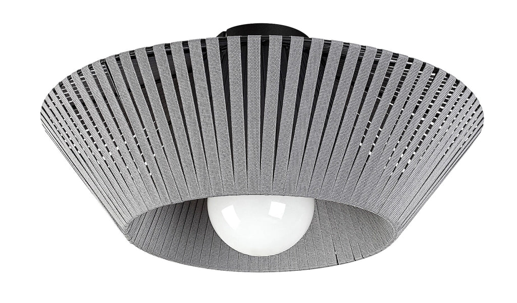 Plafoniera vintage grigia 40cm 1 luce E27 Rabalux Revan