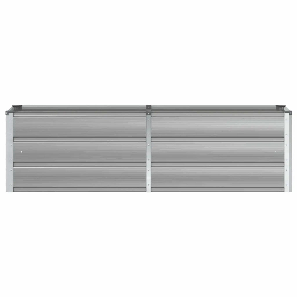 Fioriera | Cassetta per fiori | Vaso Grigio chiaro 160 x 40 x 45 cm Acciaio