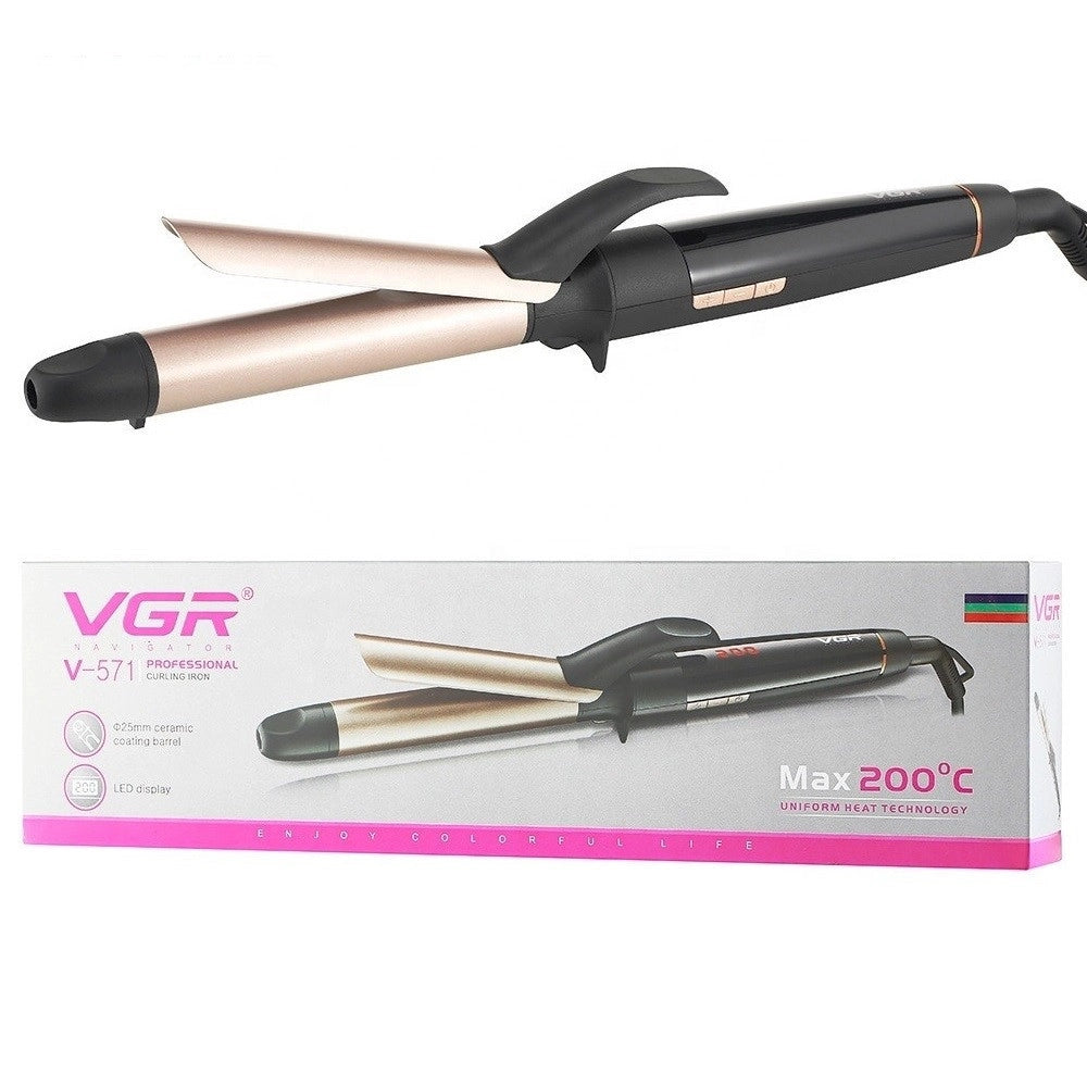 Trade Shop - Arricciacapelli Piastra Professionale Rivestita In Ceramica Display Lcd 50w V571 -