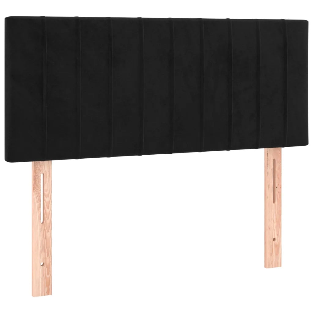 Testiera Nera 80x5x78/88 cm in Velluto 346210