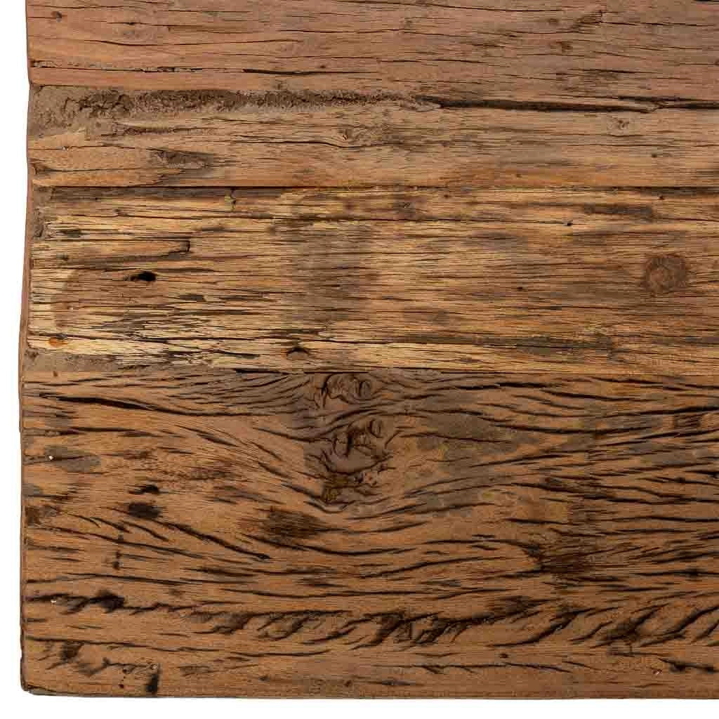 Tavolino da caffè in legno marrone, 90 x 90 x altezza 40 cm