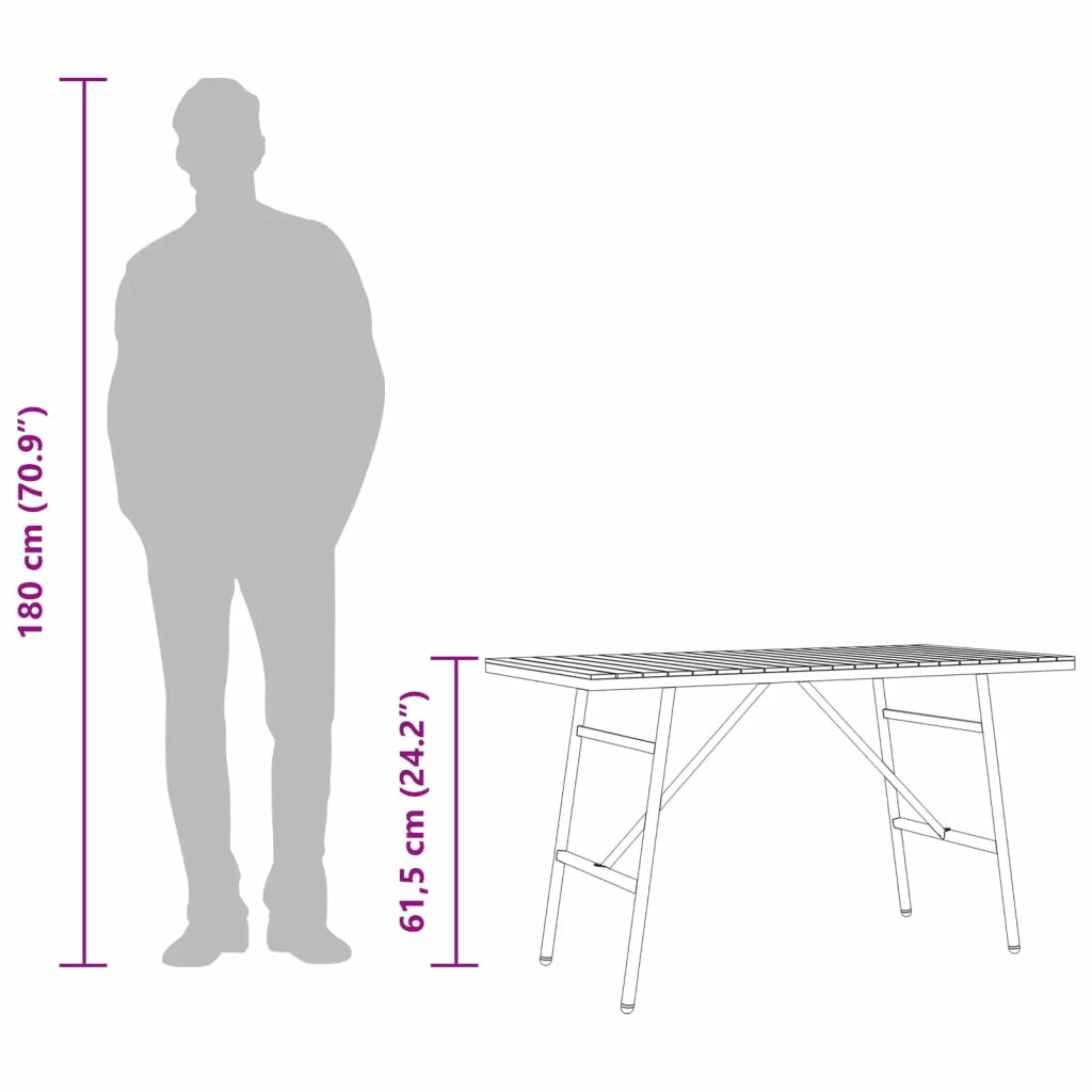 Tavolo da pranzo Marrone 110 x 55 x 61,5 cm 4108269
