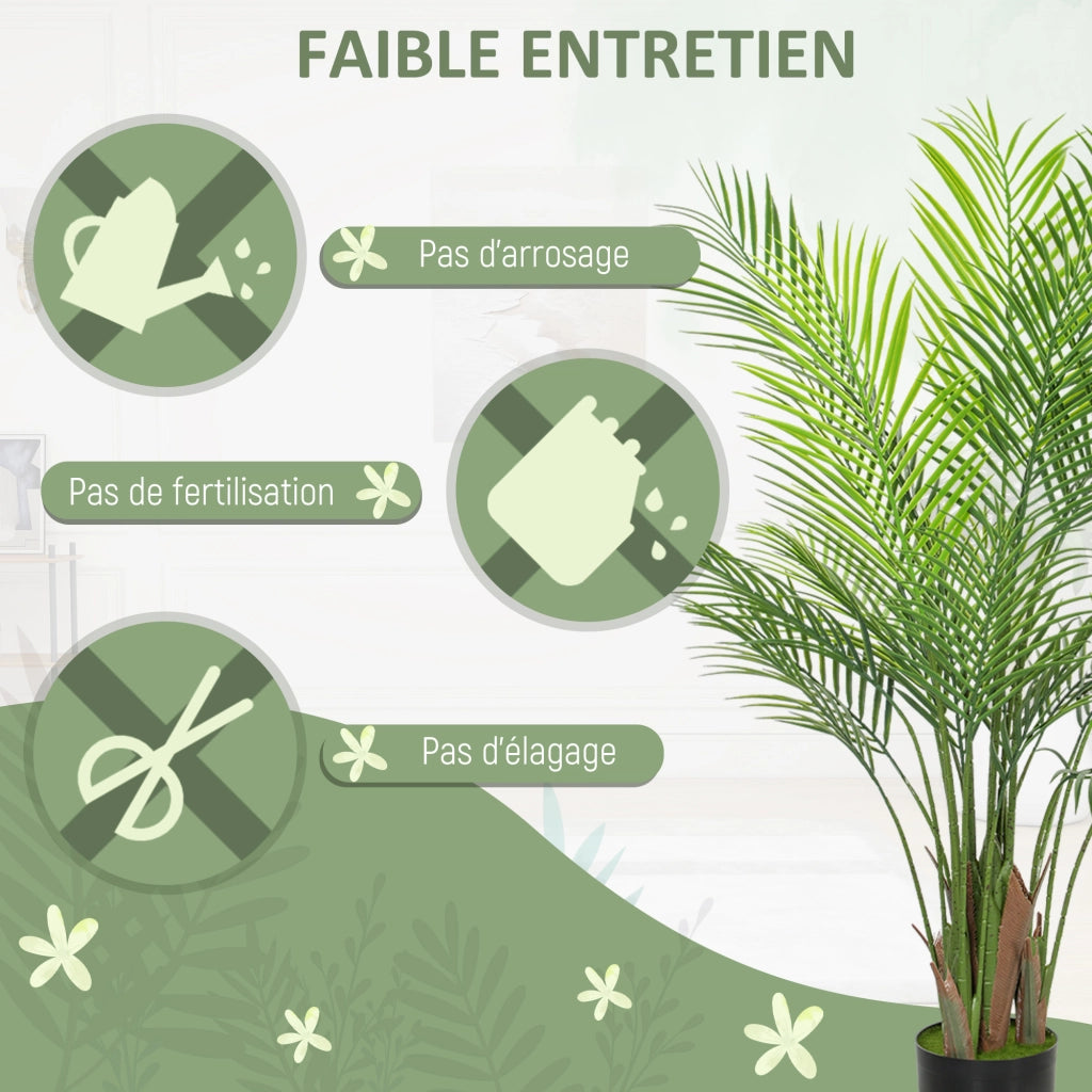 Palma artificiale ¨C Minimal ¨C verde, 120 cm, vaso in plastica
