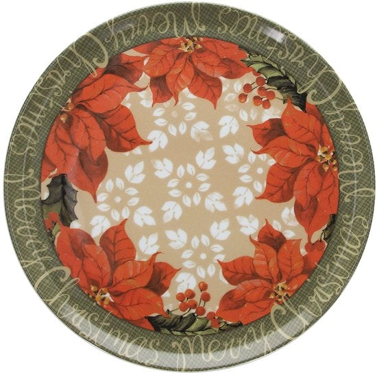 Panettone Poinsettia Bord 31 cm