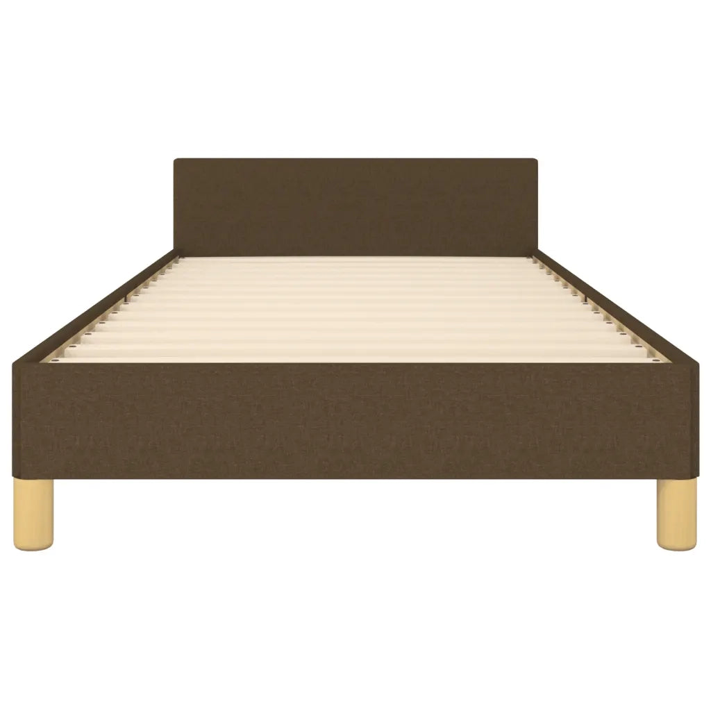 Giroletto senza Materasso Marrone Scuro 80x200 cm Tessuto 3124850