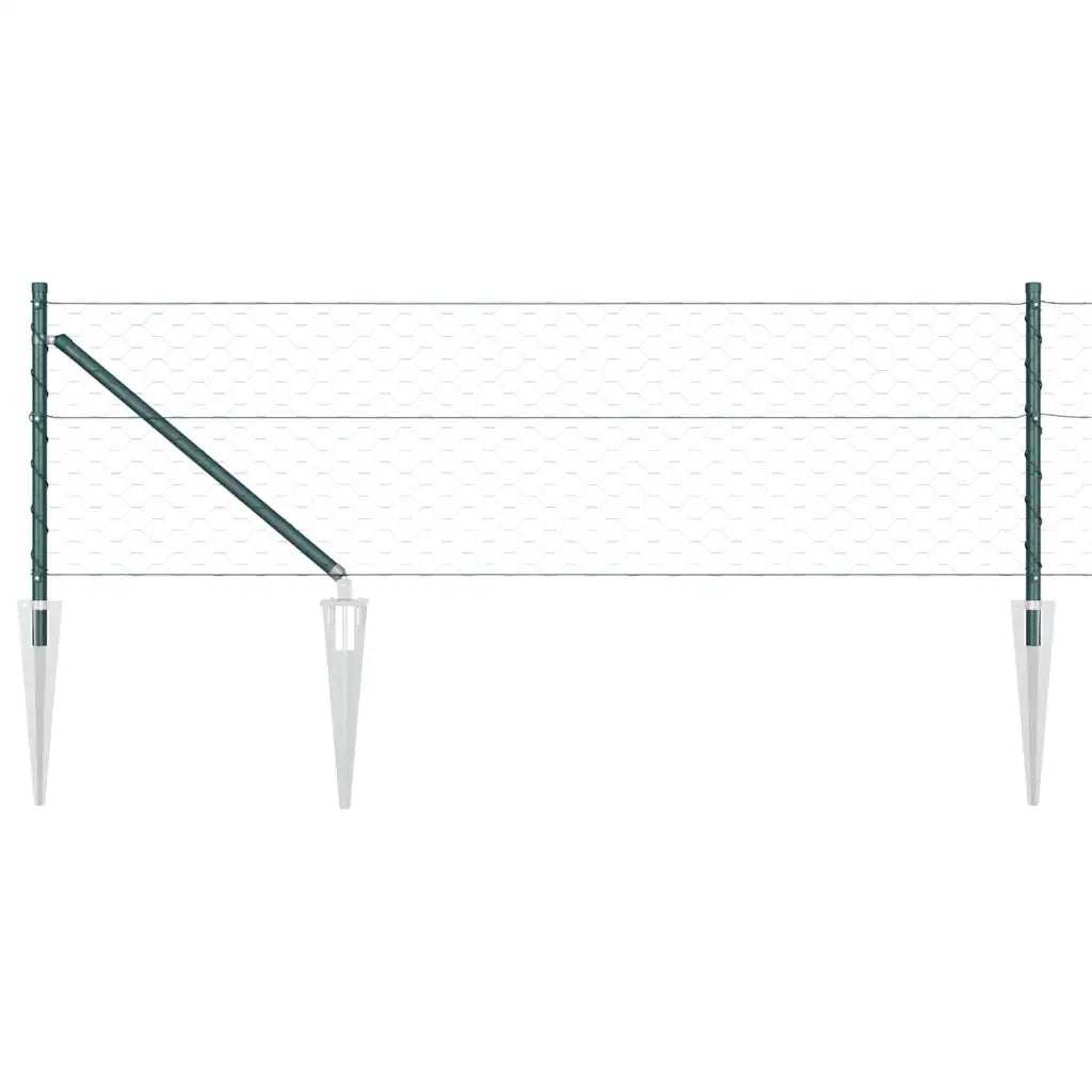 Palo della recinzione Verde 100 x 0,6 m (rete da 50 mm)