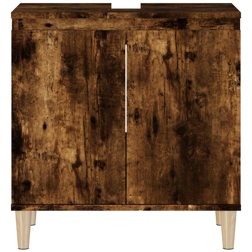 Mobile lavabo 58 x 33 x 60 cm in legno ingegnerizzato marrone 02_0006818