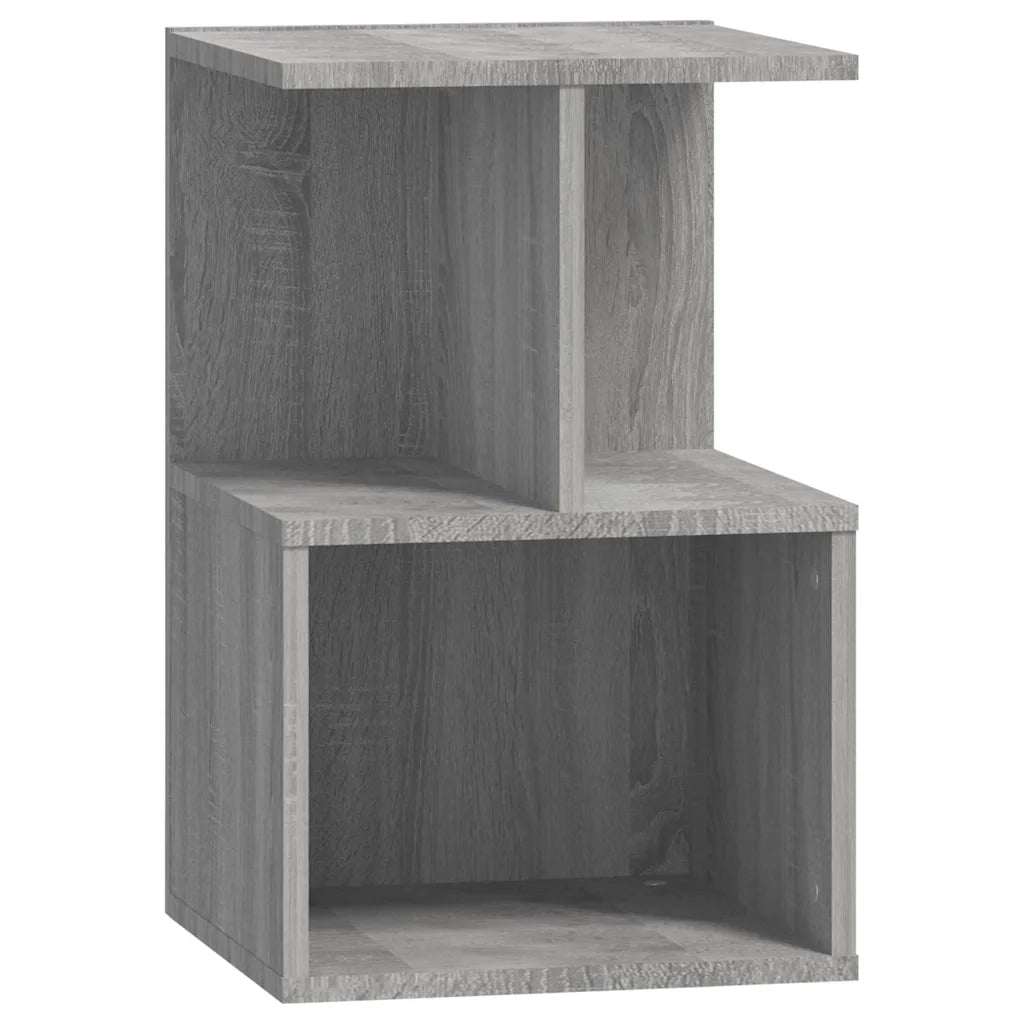 Comodini 2 pz-Set di 2 Tavolino da notte Grigio Sonoma 35x35x55 cm in Legno Multistrato