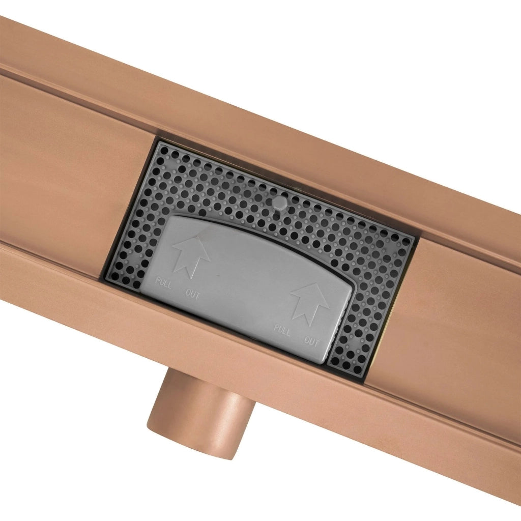 Scarico Lineare Neox Brush Copper 60