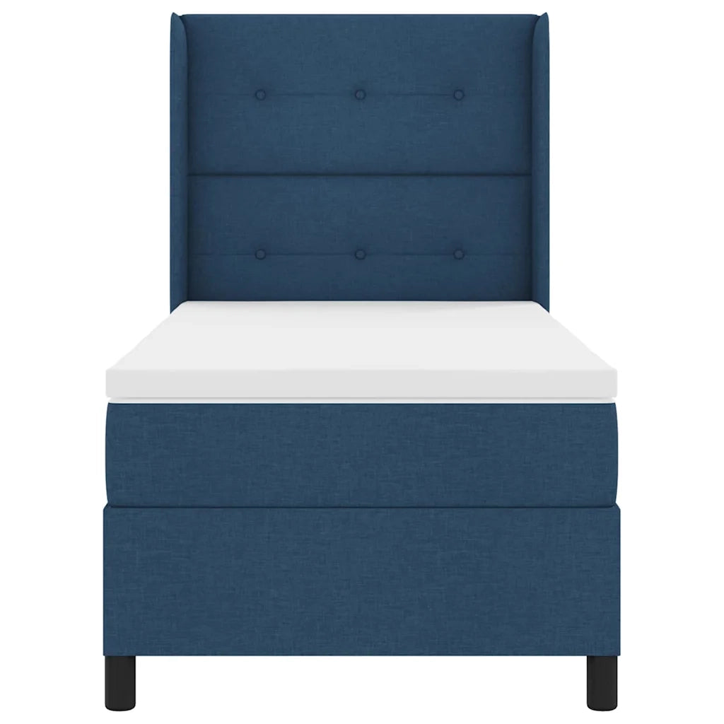 Letto a molle con materasso Blu 200 x 80 cm Tessuto 3341615