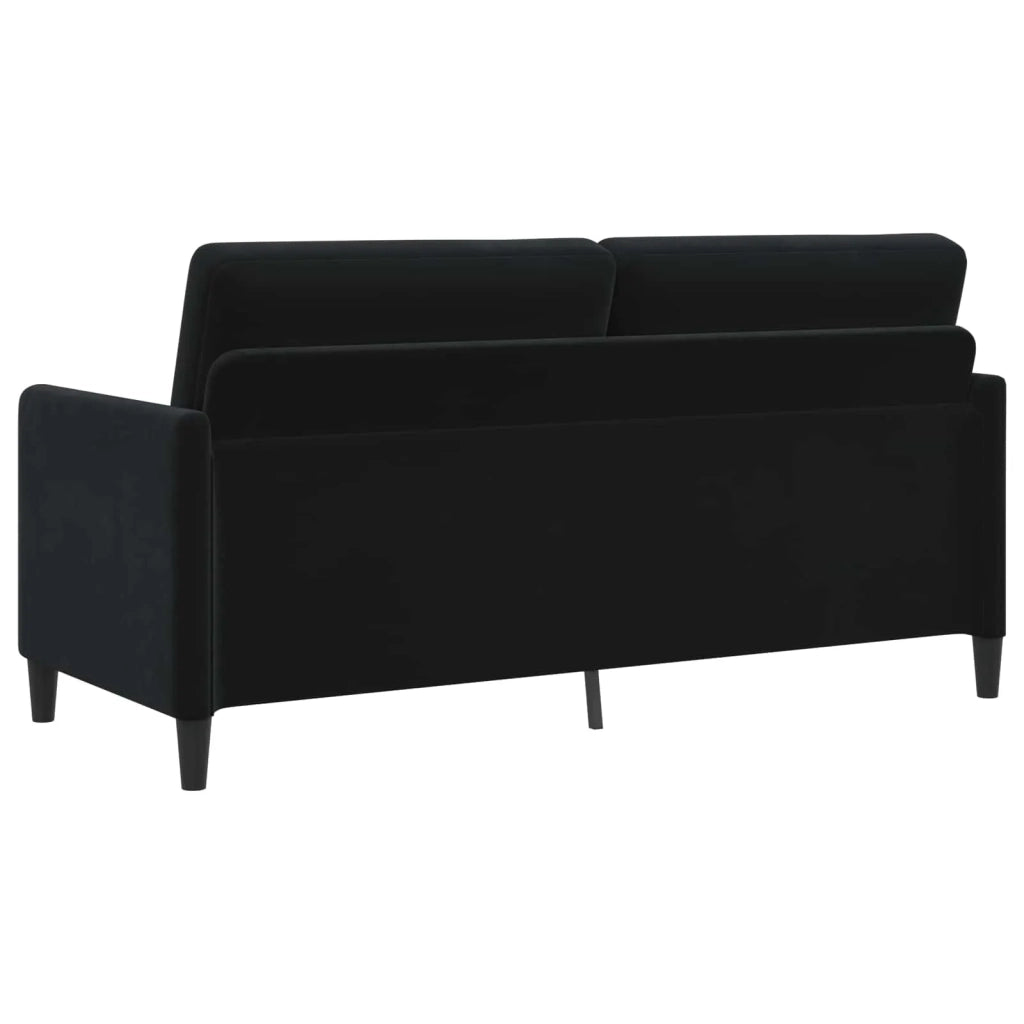 Set di Divani con Storage 2 pz Nero Poliestere 3429224