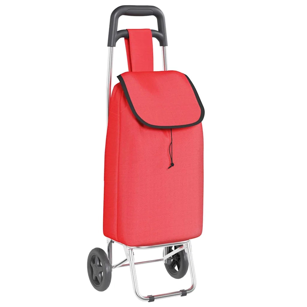 Carrello della spesa Rosso 35 x 28 x 92 cm Tessuto Oxford CFW7055486