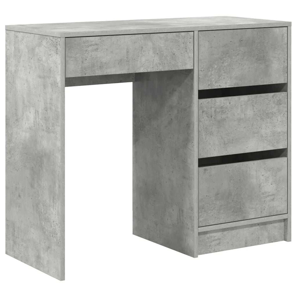 Scrivania Grigio cemento 90 x 37.5 x 75 cm Legno multistrato 869493