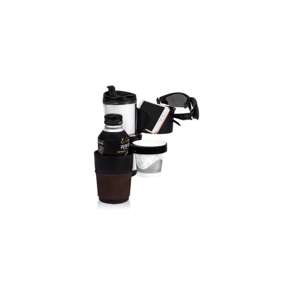 Trade Shop - Supporto 5 In 1 Da Auto Porta Cellulare Smartphone Chiavi Occhiali Universale -