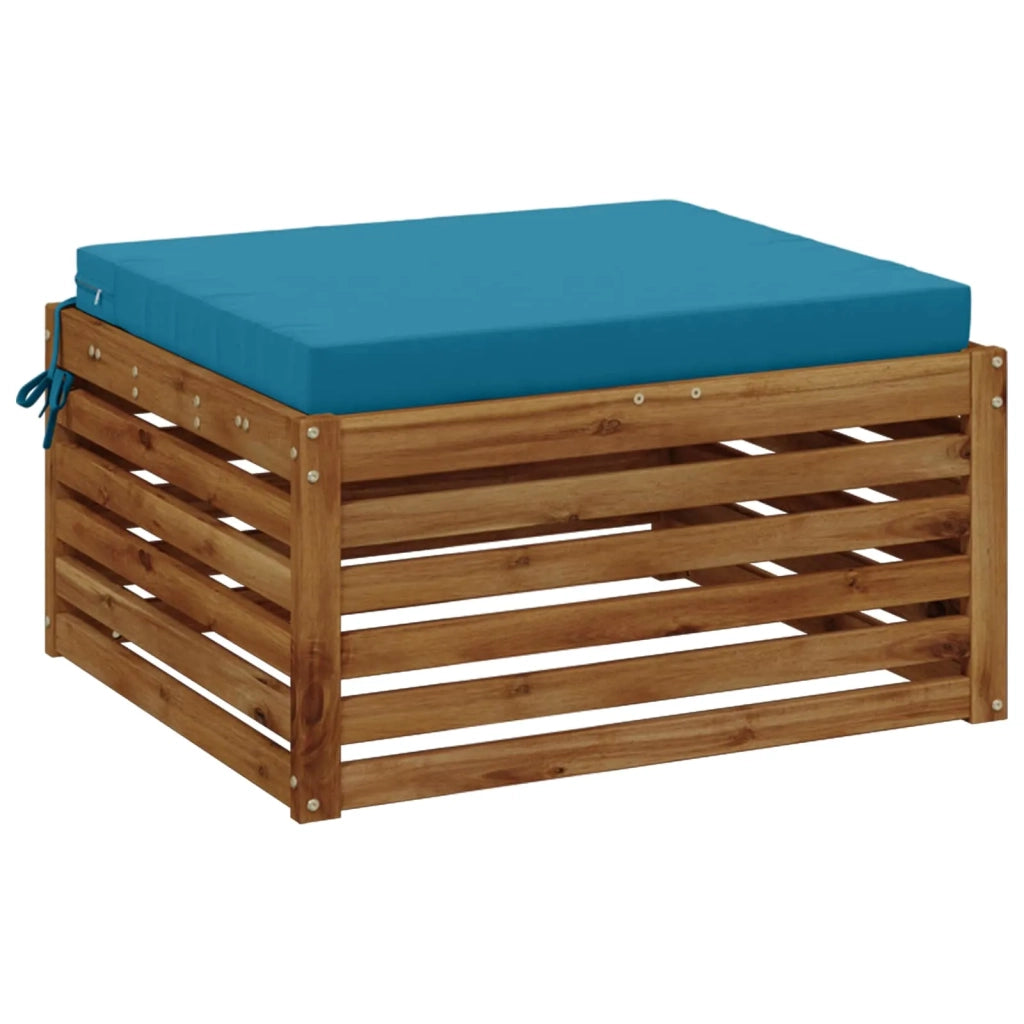 Cuscino per Sedia in Unico Pezzo SOEST 100% Poliestere Azzurro 944917