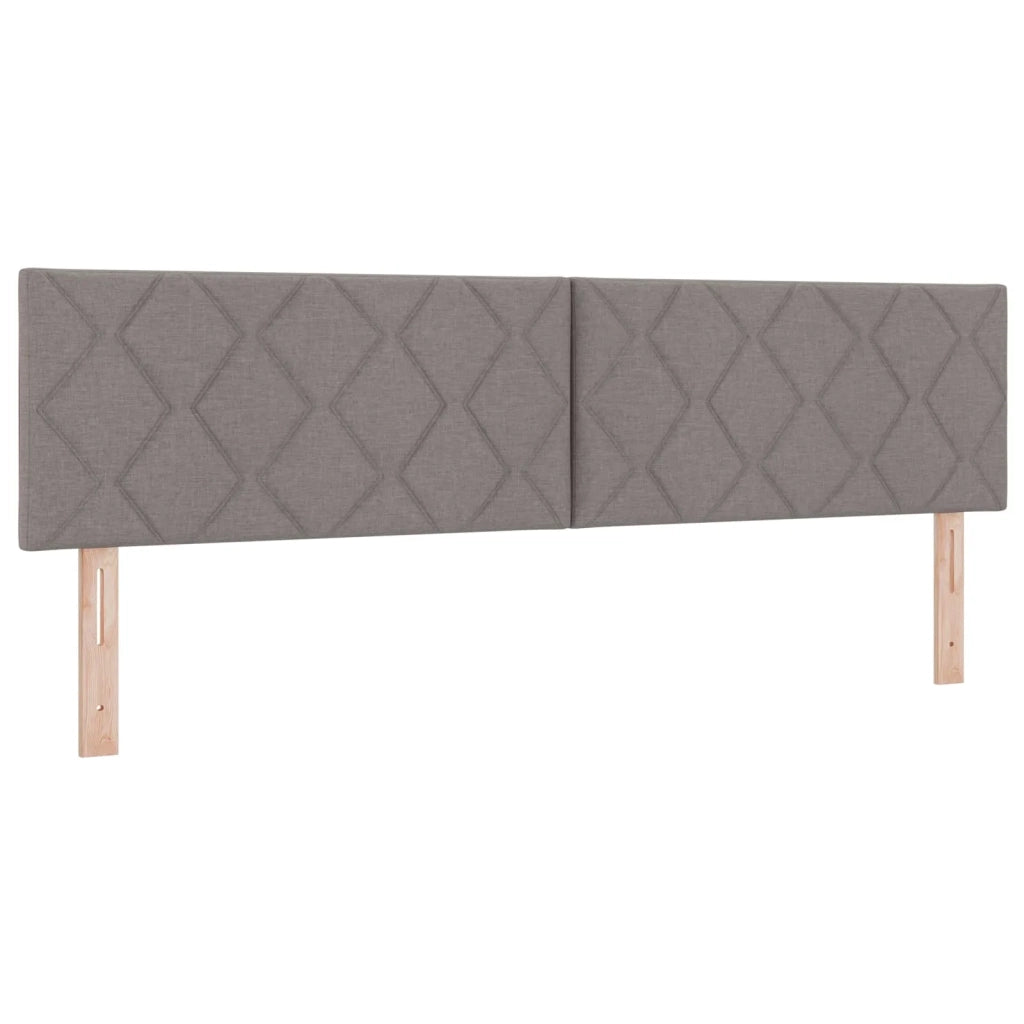 Letto con Box Spring, Materasso e LED Tortora 180 x 200 cm 3452012