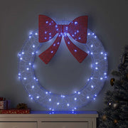 Corona con 80 LED Blu 92 x 92 x 9,5 cm Acrilico 42019127