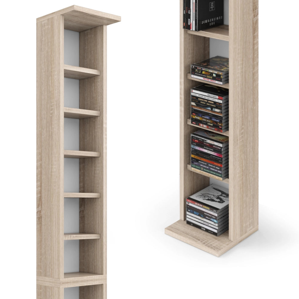 Vicco Scaffale porta cd Sonoma 21 x 183.6 cm Alto