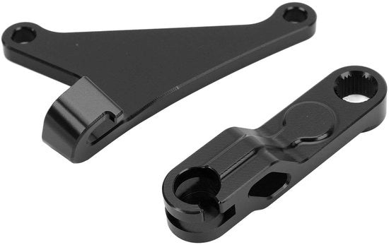 Sostegno per assale - Lame in lega di alluminio - Estensione - Morsetto - Anodizzato - Adatto per Tenere 700 XTZ700 2019-2024 - Cavo di comando del cambio