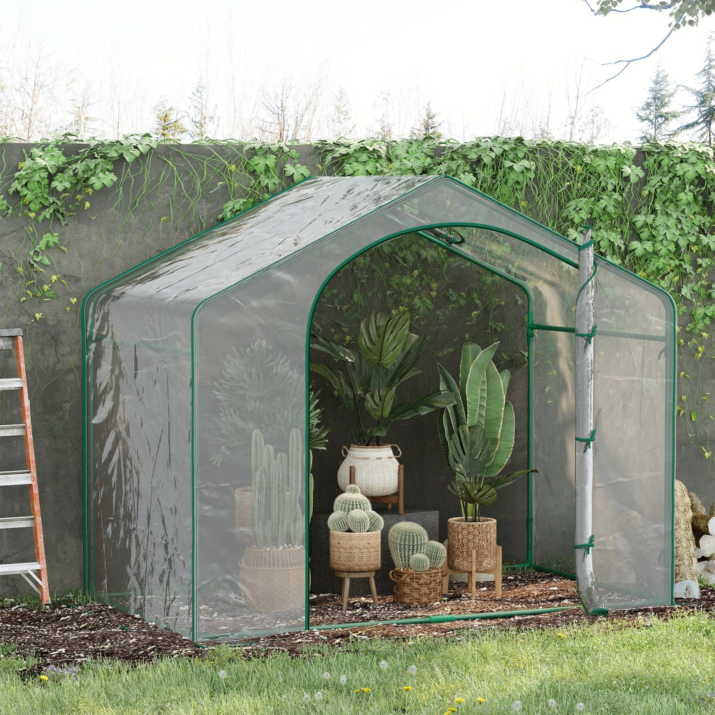 Serra da Giardino ¨C zephmum ¨C Plastica e Acciaio 180x100x152 cm Trasparente