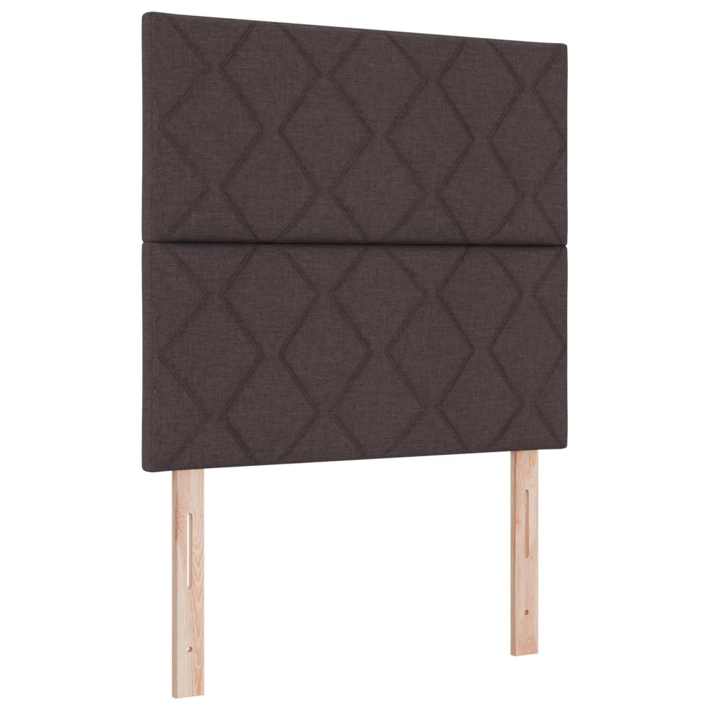 Letto box spring con materasso Marrone Scuro 120 x 190 cm 3453370