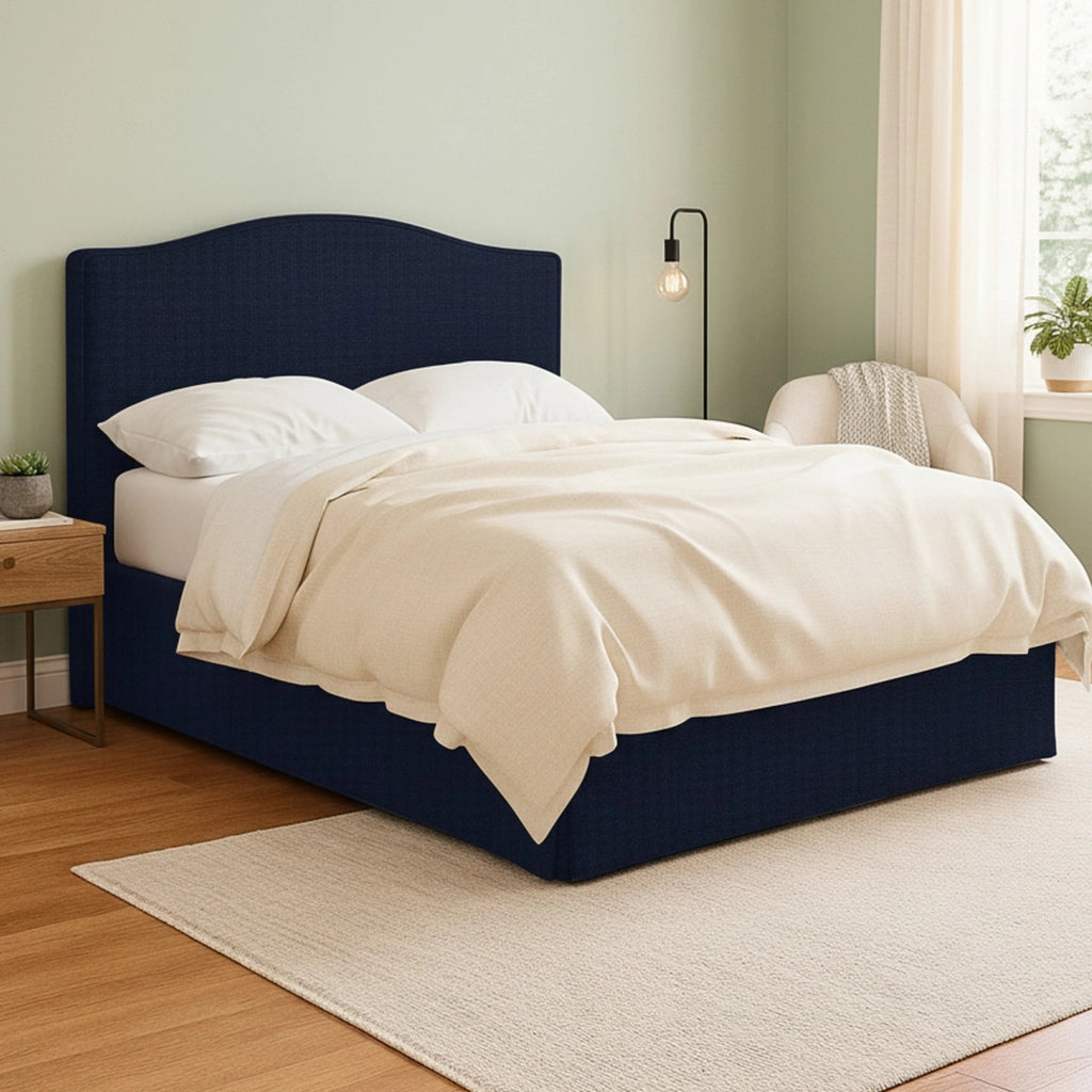 Morley, Letto Matrimoniale Sfoderabile Made in Italy, Viola Scuro