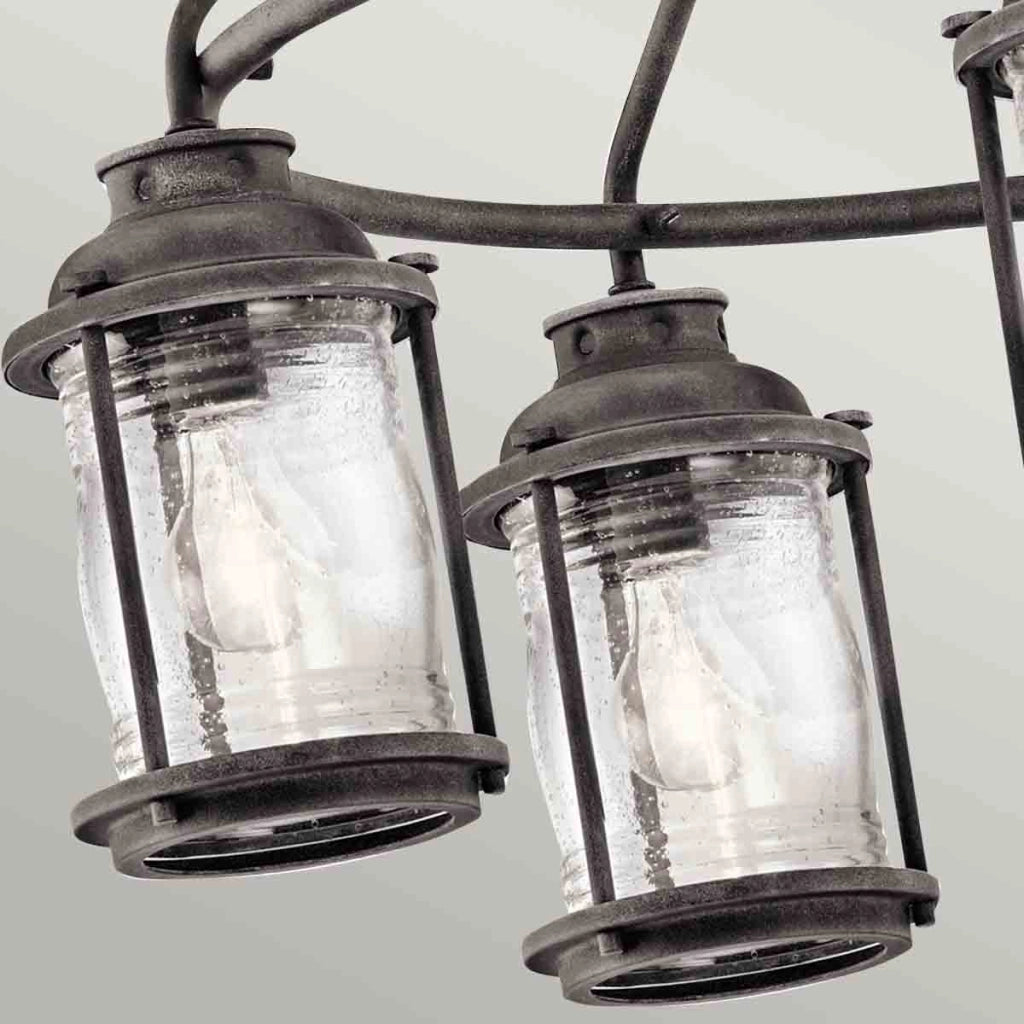 Lampada sospesa esterna Ashland Bay Kichler zinco anticato E27