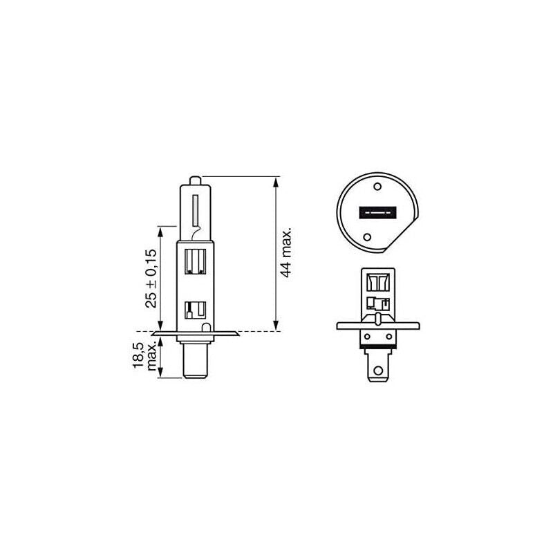 BOSCH LAMPADINA LONG LIFE H1 12V 55W