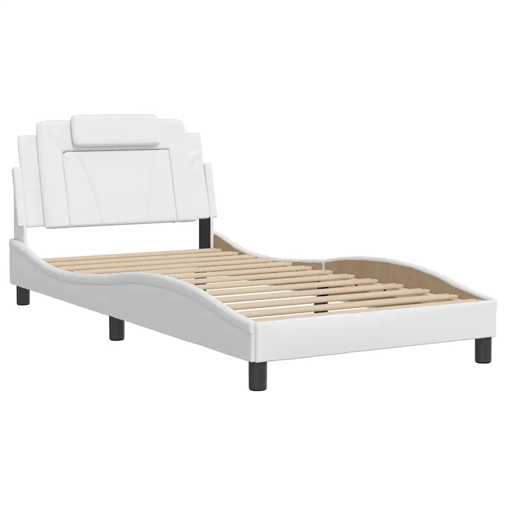 Giroletto Viana con LED senza Materasso Bianco 100x203 cm